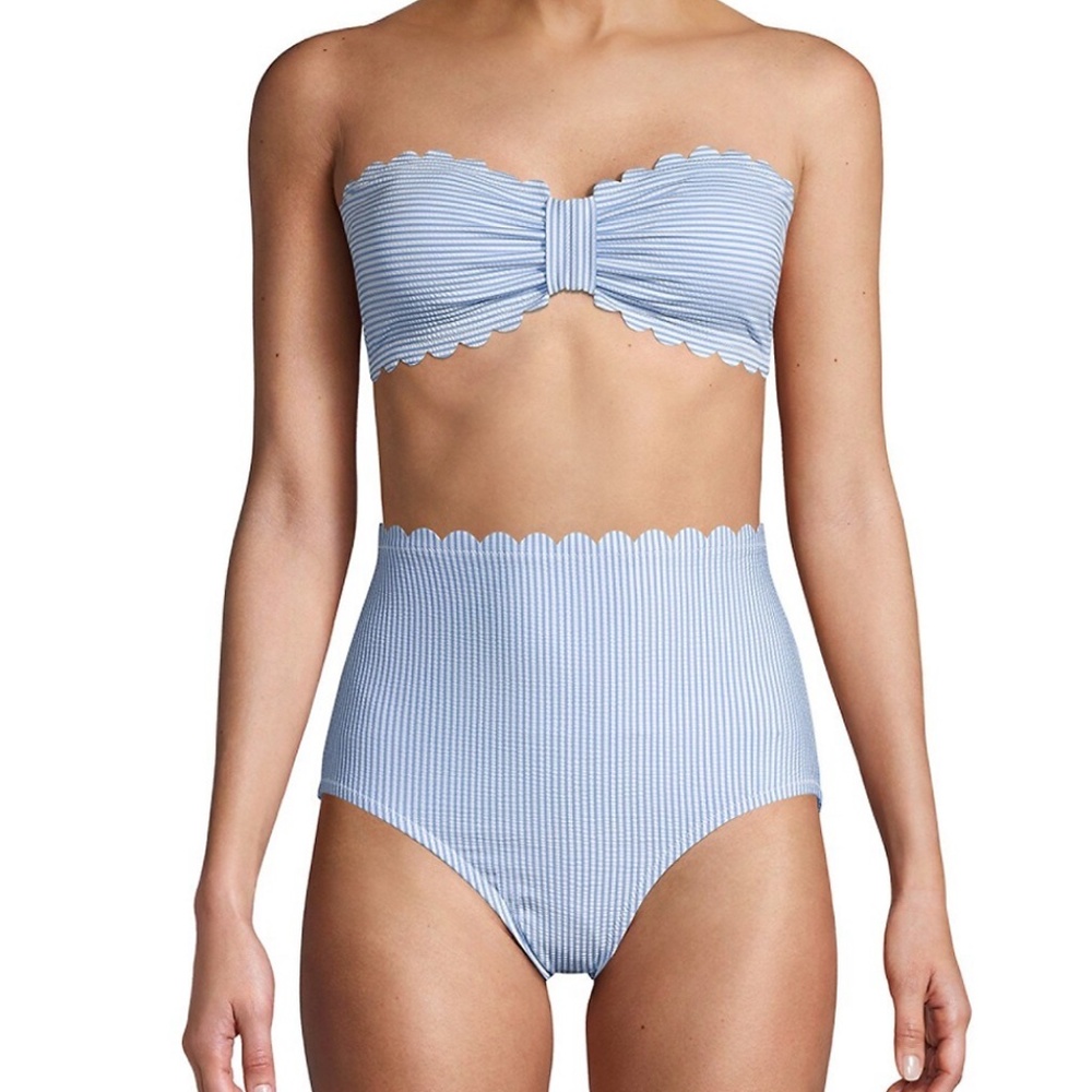 ​Tommy Hilfiger Striped Scalloped Edge Bikini